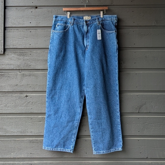 L.L. Bean Other - NWT L.L. Bean Men's Double L Jeans, Relaxed Fit, Flannel-Lined Stonewashed 40X29